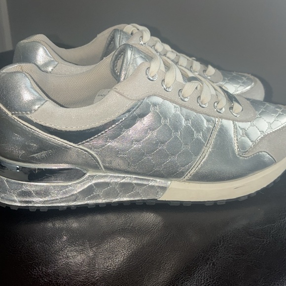 Bebe Silver Quilted Sneakers - Picture 6 of 8
